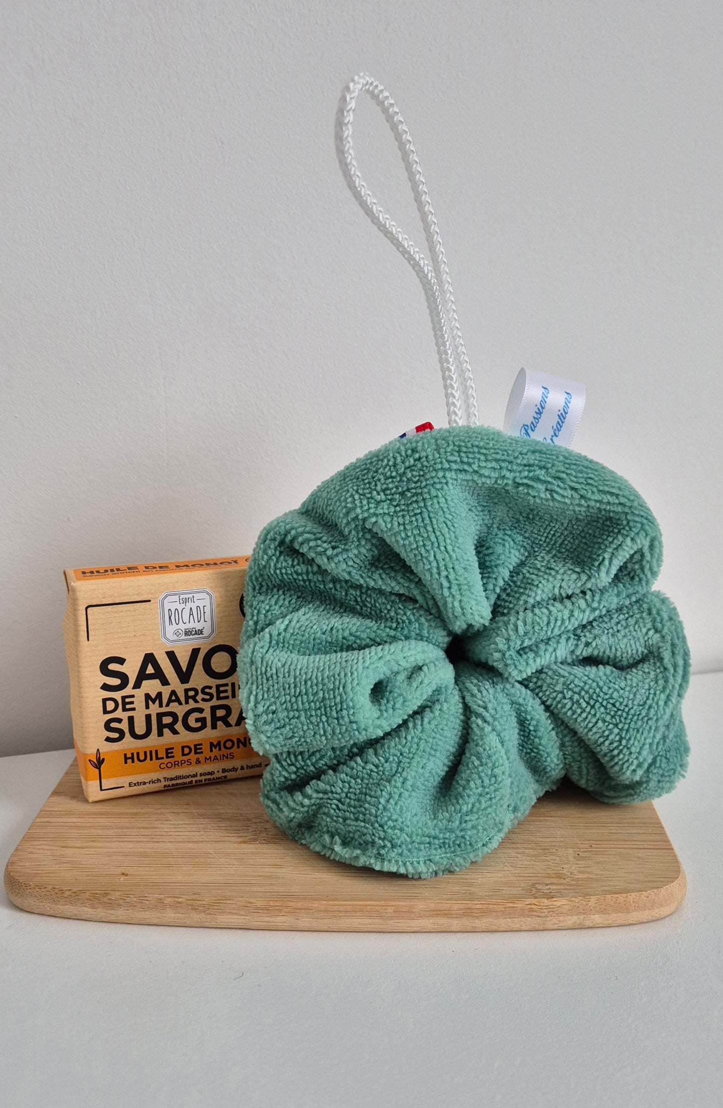 Fleur de douche - Eponge de bambou