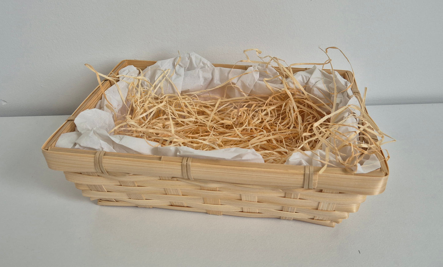 Panière en bambou naturel