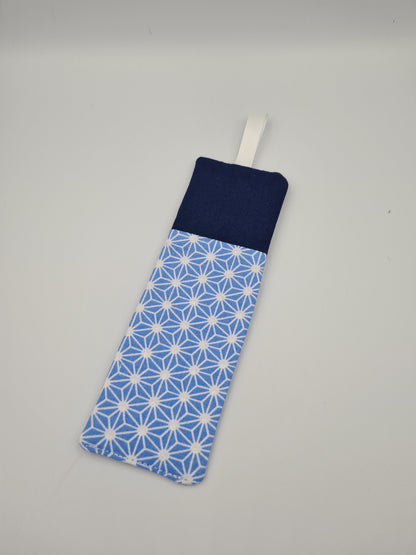 Marque page bleu