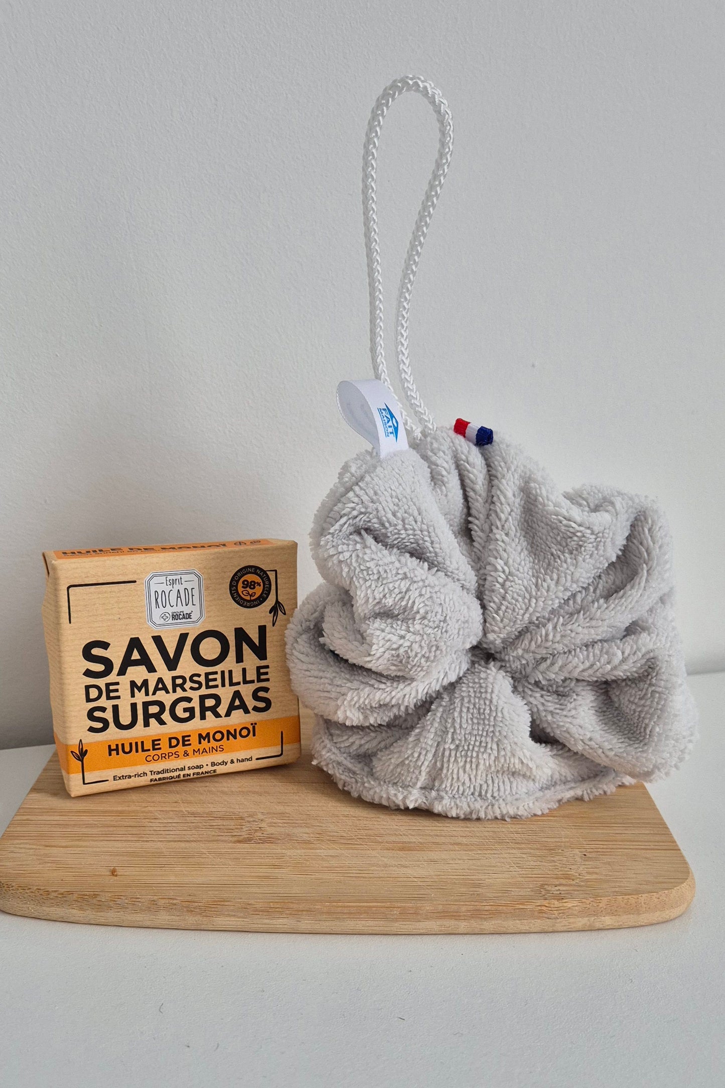 Fleur de douche - Eponge de bambou