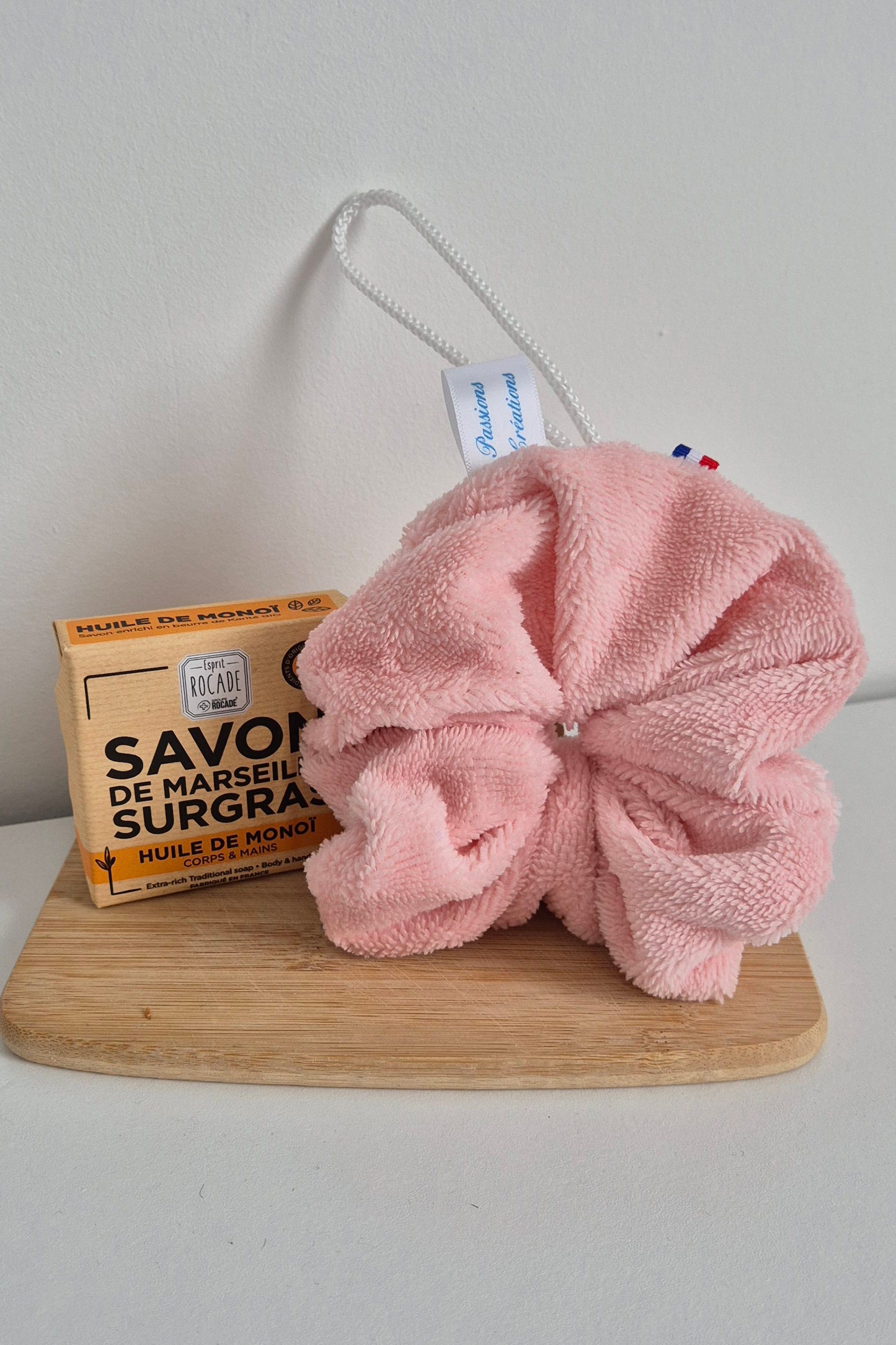 Fleur de douche - Eponge de bambou