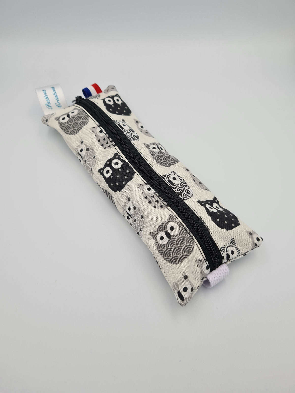 trousse pour carnet hiboux noir