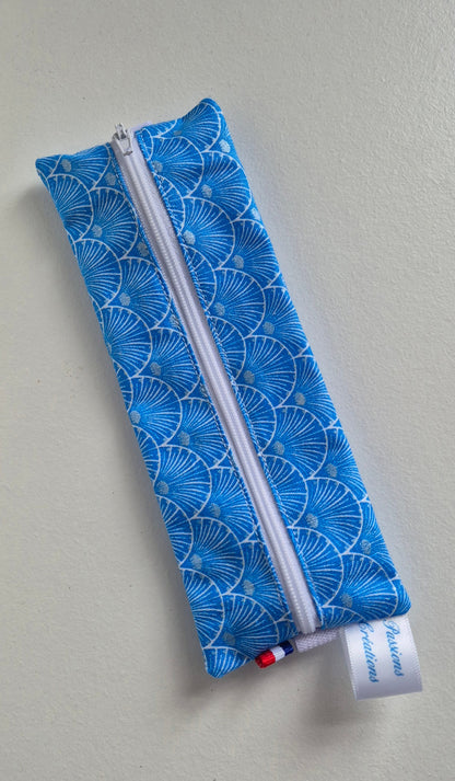 trousse pour carnet japohad turquoise