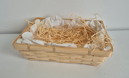 Natural bamboo basket