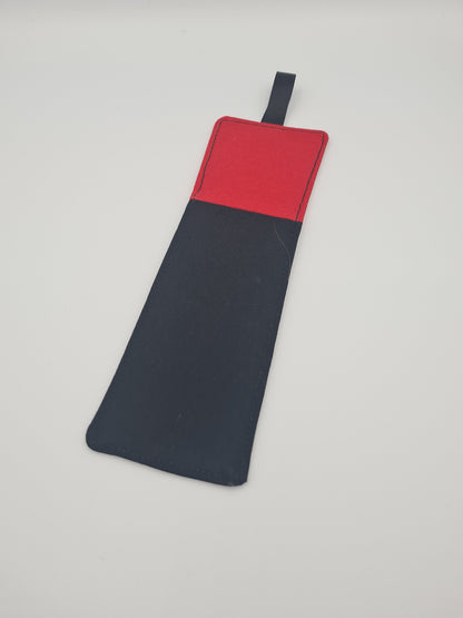 marque page uni rouge et noir