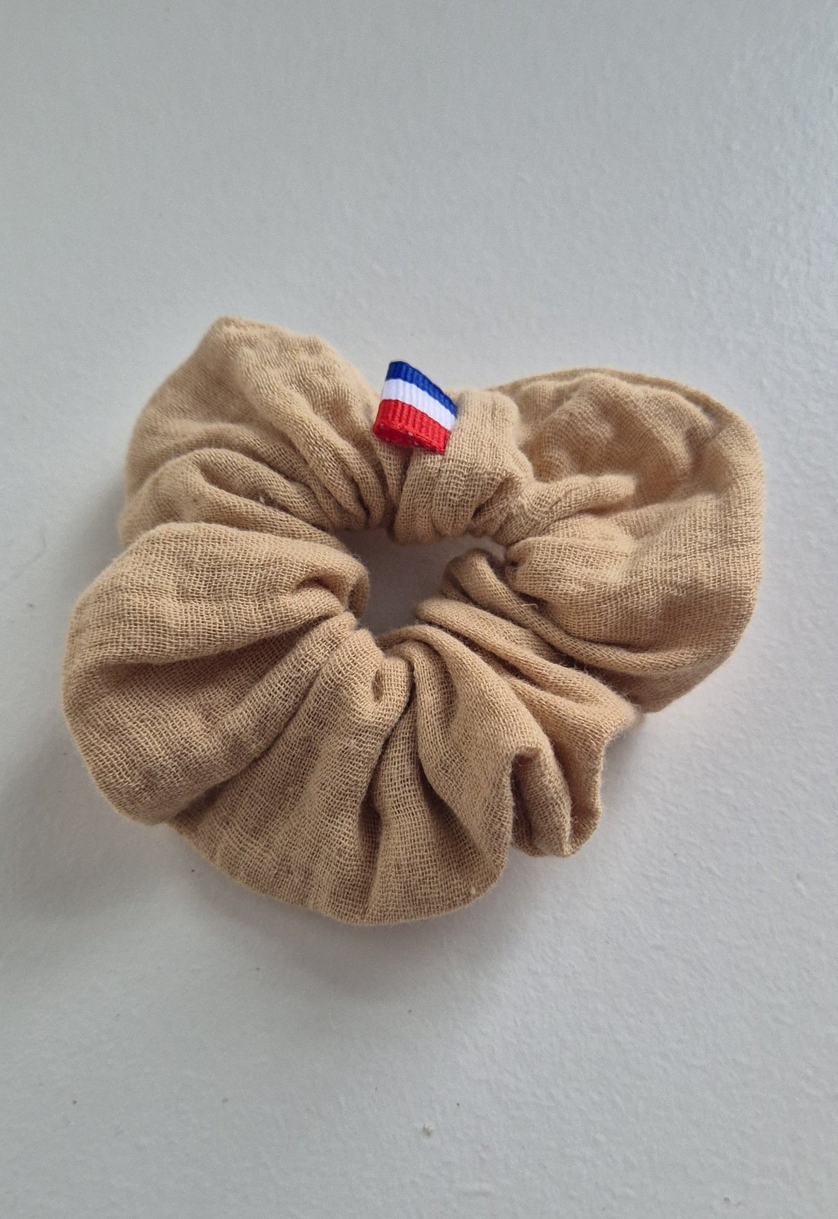 Chouchou double gaze sable