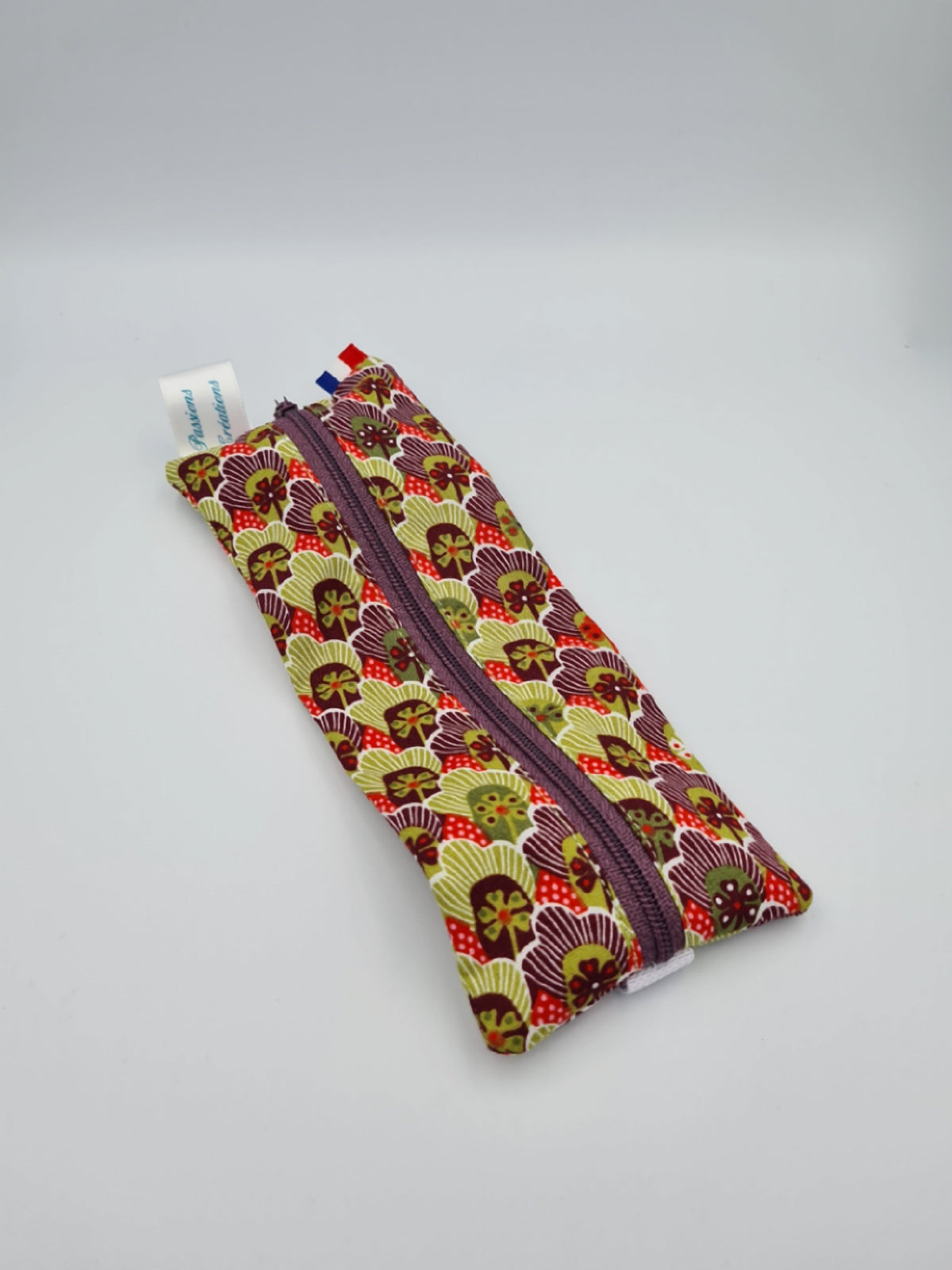 trousse pour carnet trefle violet et vert