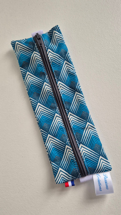 trousse pour carnet patou canard fermeture eclair noire